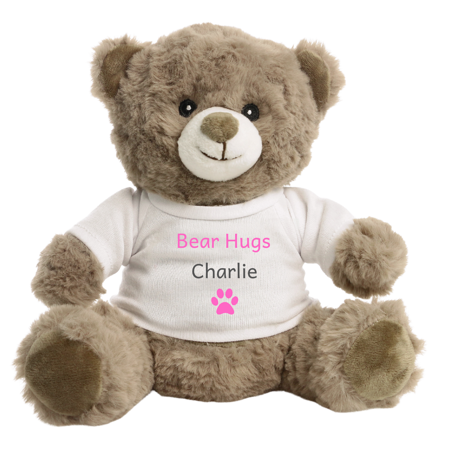 Animal Hugs design on eco bear