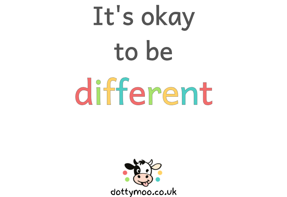 Design B1 It's okay to be different